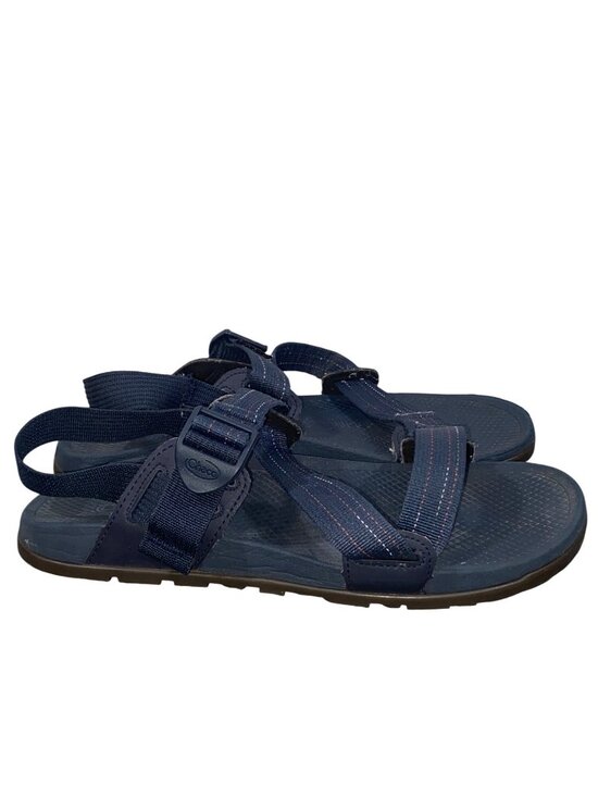 Chaco Mens Lowdown Sandals Adjustable Straps Navy Blue Size 10 Durable Outdoor